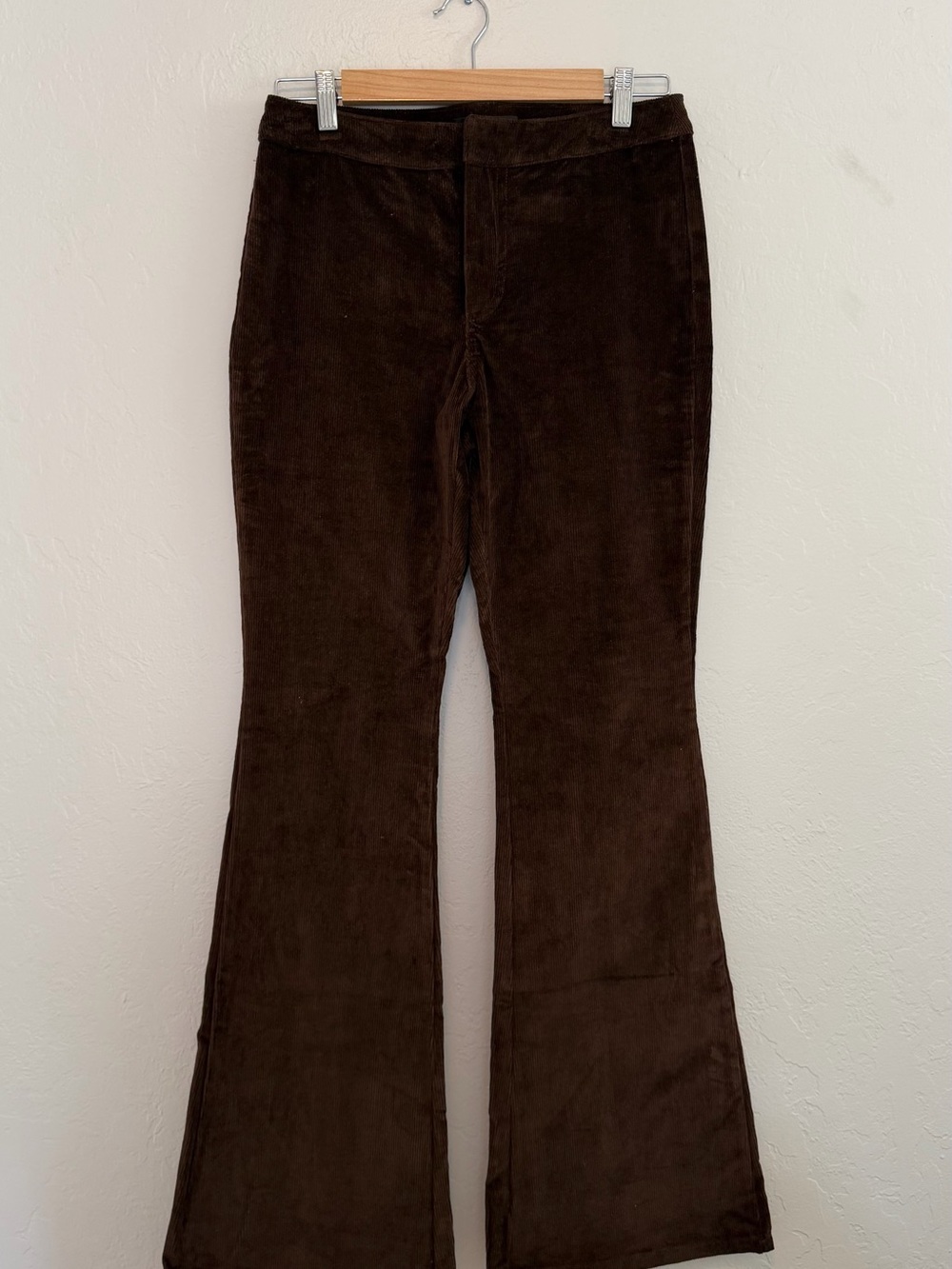 Ridin’ Round Mid Rise Corduroy Flare Pant- Chocolate